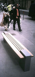 bench at Bath City Centre