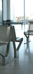 Standup benches with backs